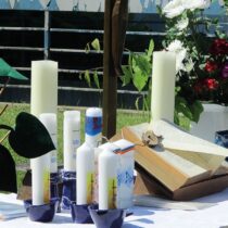 Ein Tauffest unter freiem Himmel im Mai