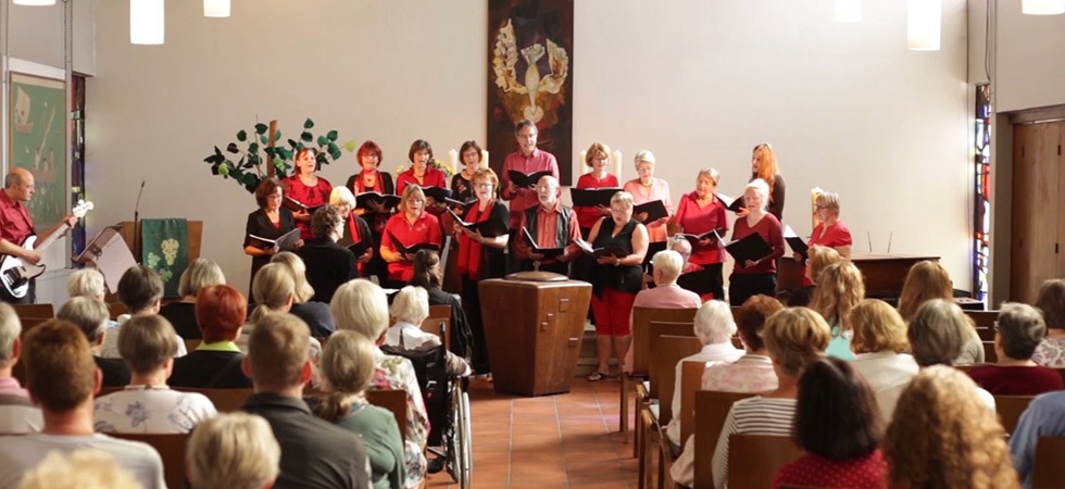 Der Chor, genannt Kantorei, von der Kirchengemeinde Mariendorf Süd