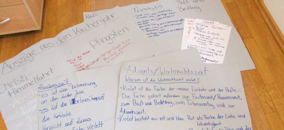 Kirchenjahr Konfirmandenunterricht