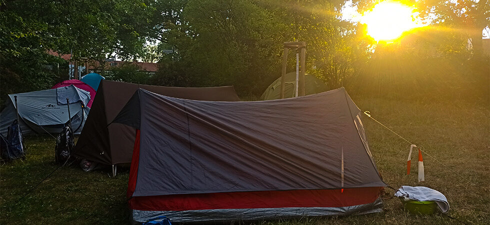 Sommer Zelten Kinder Gemeindewiese